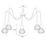 Зображення Люстра павук MSK Electric Diadem білий на п'ять плафонів NL 2215-5W ИМ Light-Deco 1 