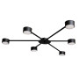 Зображення Люстра стельова MSK Electric Copter на шість круглих плафонів під лампи GX53 чорна NL 8040-6 BK ИМ Light-Deco 
