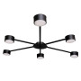 Зображення Люстра стельова MSK Electric Copter на шість круглих плафонів під лампи GX53 чорна NL 8040-6 BK ИМ Light-Deco 1 