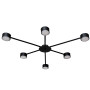 Зображення Люстра стельова MSK Electric Copter на шість круглих плафонів під лампи GX53 чорна NL 8040-6 BK ИМ Light-Deco 2 