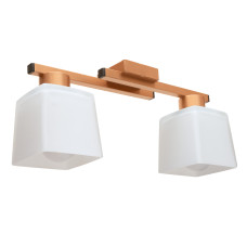 Люстра стельова на два плафони MSK Electric Dublin під лампи Е27 антична мідь NL 16610-2 CP