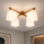 Изображение Люстра потолочная на четыре плафона MSK Electric Sakura под лампы Е27 античная медь NL 16510-4 CP ИМ Light-Deco 5 