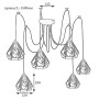 Зображення Люстра паук на шесть плафонов MSK Electric Milan NL 538-6 ИМ Light-Deco 1 