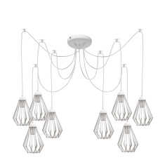 Люстра павук на вісім плафонів MSK Electric Silvia NL 05371-8 W