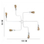 Изображение Люстра лофт MSK Electric Maze паук NL 10084/6 W ИМ Light-Deco 1 