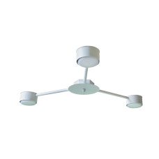 Люстра стельова MSK Electric Copter на три круглі плафони під лампи GX53 NL 8040-3 WH білий