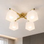 Изображение Люстра потолочная на четыре плафона MSK Electric Sakura под лампы Е27 античное золото NL 16510-4 GD ИМ Light-Deco 5 