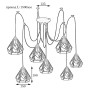 Зображення Люстра паук на семь плафонов MSK Electric Milan NL 538-7 ИМ Light-Deco 1 