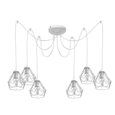 Люстра паук на шесть плафонов MSK Electric Milan NL 538-6 W