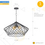 Изображение Люстра подвесная Атмолайт Brill P510 черный ИМ Light-Deco 1 