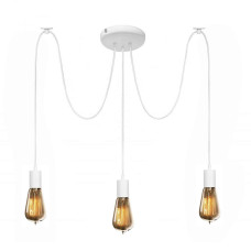 Люстра павук білий на три плафони MSK Electric Spider NL 149-3W