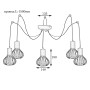 Зображення Люстра павук MSK Electric Lotus на п'ять плафонів NL 1415-5 ИМ Light-Deco 1 