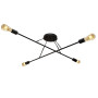 Зображення Люстра підвісна MSK Electric Asket під чотири лампи Е27 NL 10320-4 BK чорна ИМ Light-Deco 2 
