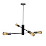 Зображення Люстра підвісна MSK Electric Asket на чотири плафони Е27 NL 6120-4 BK чорна ИМ Light-Deco 2 