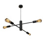 Зображення Люстра підвісна MSK Electric Asket на чотири плафони Е27 NL 6120-4 BK чорна ИМ Light-Deco 3 