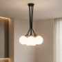 Изображение Люстра подвесная MSK Electric Luna светильник на семь плафонов шаров Е27 d-150mm PL 202612-7R BK ИМ Light-Deco 3 