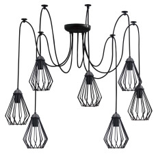 Люстра паук на семь плафонов MSK Electric Silvia NL 05371-7