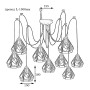 Зображення Люстра павук на дев'ять плафонів MSK Electric Milan NL 538-9 W ИМ Light-Deco 1 