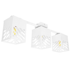 Люстра лофт MSK Electric Urban на три плафони біла NL 2410-3 WH