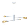 Зображення Люстра підвісна MSK Electric Asket на чотири плафони Е27 NL 6120-4 WH біла ИМ Light-Deco 1 