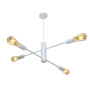 Зображення Люстра підвісна MSK Electric Asket на чотири плафони Е27 NL 6120-4 WH біла ИМ Light-Deco 2 