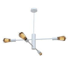 Люстра підвісна MSK Electric Asket на чотири плафони Е27 NL 6120-4 WH біла