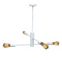 Зображення Люстра підвісна MSK Electric Asket на чотири плафони Е27 NL 6120-4 WH біла ИМ Light-Deco 3 