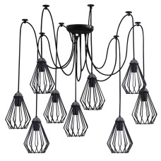 Люстра павук на дев'ять плафонів MSK Electric Silvia NL 05371-9