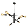 Зображення Люстра підвісна MSK Electric Asket на шість плафонів Е27 NL 6120-6 BK чорна ИМ Light-Deco 1 