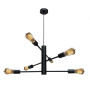 Зображення Люстра підвісна MSK Electric Asket на шість плафонів Е27 NL 6120-6 BK чорна ИМ Light-Deco 2 