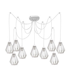 Люстра павук на дев'ять плафонів MSK Electric Silvia NL 05371-9 W