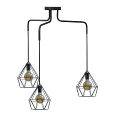 Люстра підвісна MSK Electric Sierra у стилі лофт на три плафони NL 10537-3