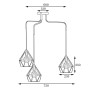 Зображення Люстра підвісна MSK Electric Sierra у стилі лофт на три плафони NL 10537-3 ИМ Light-Deco 1 