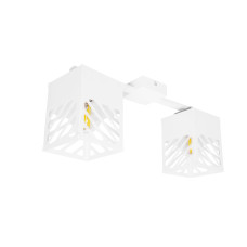 Люстра лофт MSK Electric Urban на два плафони біла NL 2410-2 WH