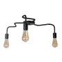 Зображення Люстра лофт MSK Electric Laminari стельова на три лампи NL 17503-3 BK ИМ Light-Deco 