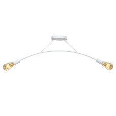 Люстра підвісна MSK Electric Orion на дві лампи Е27 NL 9832-2 WH біла