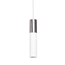 Светильник подвесной Атмолайт Split Е14 P40-220 BrushSteel/White белый