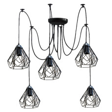 Люстра павук на п'ять плафонів MSK Electric Milan NL 538-5