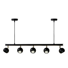 Люстра підвісна MSK Electric Core у стилі лофт з поворотними плафонами NL 11152-5 BK