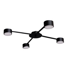 Люстра стельова MSK Electric Copter на чотири круглі плафони під лампи GX53 чорна NL 8040-4 BK