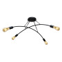 Зображення Люстра підвісна MSK Electric Orion на чотири лампи Е27 NL 9832-4 BK чорна ИМ Light-Deco 2 
