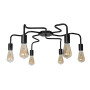 Зображення Люстра лофт MSK Electric Laminari стельова на шість ламп NL 17503-6 BK ИМ Light-Deco 