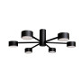 Зображення Люстра cтельова MSK Electric Copter на шість круглих плафонів під лампи GX53 NL 8041-6 BK чорний ИМ Light-Deco 