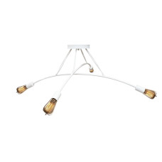 Люстра підвісна MSK Electric Orion на чотири лампи Е27 NL 9832-4 WH біла