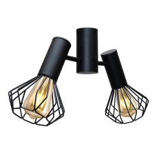 Люстра стельова MSK Electric Diadem під дві лампи Е27 NL 22154-2 BK