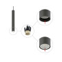 Зображення Подвесной светильник Nowodvorski 10903 Fourty M GU10 1x10W IP20 Umbra Gray ИМ Light-Deco 3 