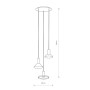 Зображення Підвісний світильник Nowodvorski 8030 Hermanos GU10 3x10W IP20 Bl колір чорний ИМ Light-Deco 1 