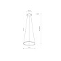 Зображення Подвесной светильник Nowodvorski 10813 Circolo LED S 1x18W 3000K 560Lm IP20 Bl ИМ Light-Deco 1 