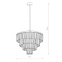 Зображення Люстра кришталева Nowodvorski 7614 Cristal E14 12x40W IP20 Bl колір чорний ИМ Light-Deco 2 