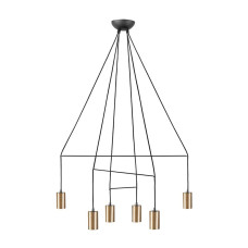 Люстра Nowodvorski 7956 Imbria GU10 6x10W IP20 Bl колір латунний